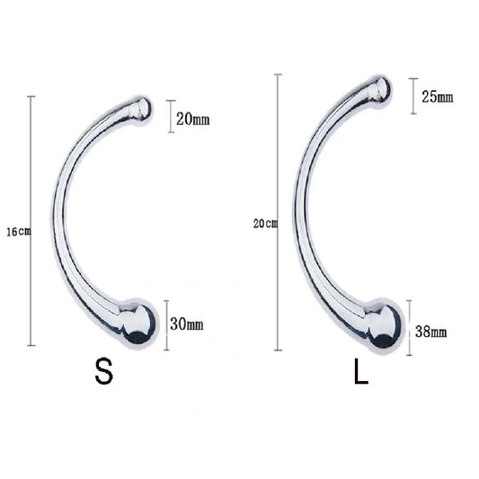 Stainless Ended Elegant Steel Anal Double 5858 Hook 0907
